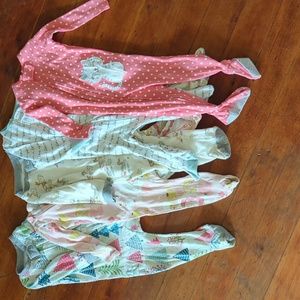 LOT 5 Girls 6-9 mo. Pajamas